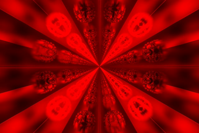 Červený Fraktál Neónový Tunel 3:2 Surface 60fps Šetrič Obrazovky VJLoops