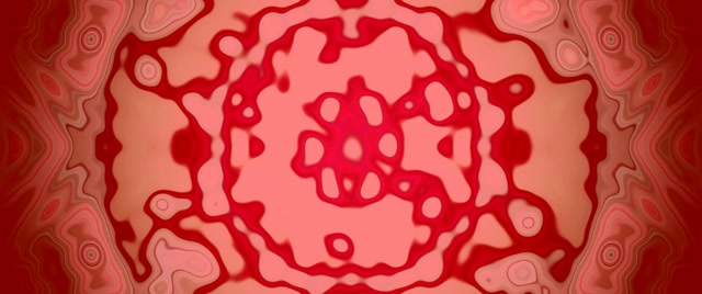 Neon tunel červený kaleidoskop bunka VJLoops 2.39:1 Cinemascope 60fps šetrič obrazovky