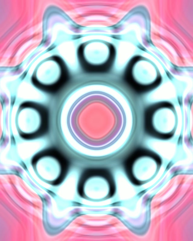 Pulsating Neon Tunnel Flower Vortex | 4:5 Instagram | 60fps VJ Loop Screensaver