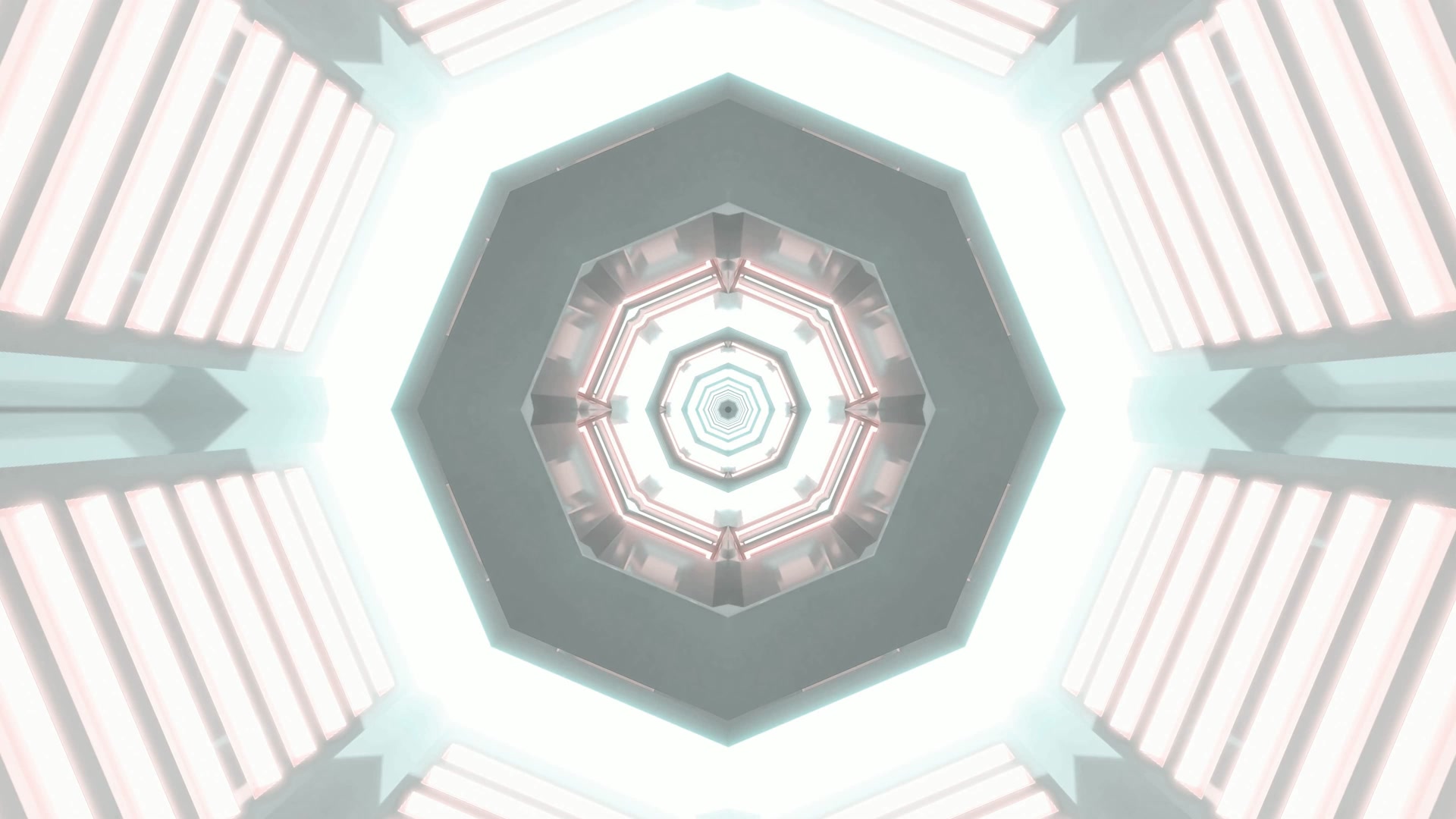 Neon Tunel Ohranjevalnik Zaslona 4K UHD 60fps Oktagon Bel VJ Loop