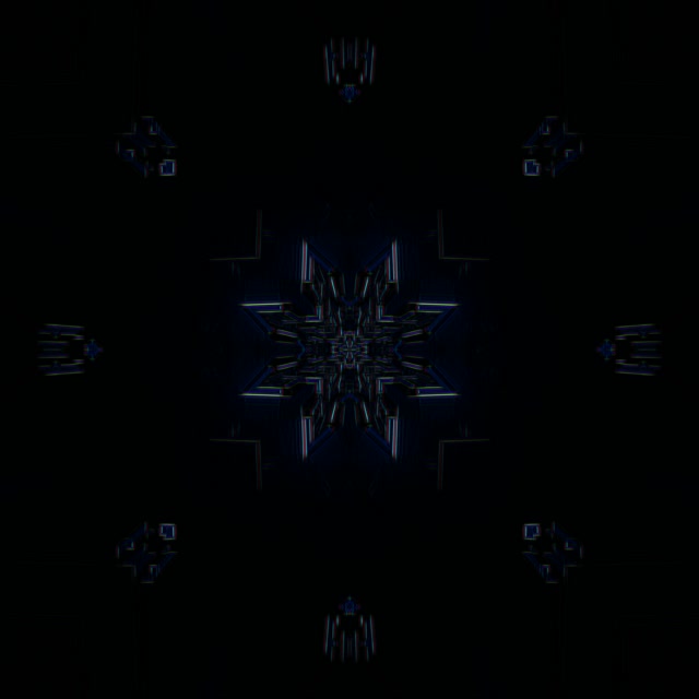 Neon Tunnel Kaleidoscope Burst | 1:1 Square 60fps VJ Loop Screensaver