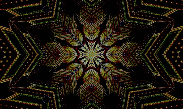 Neon Tunel Zvezda Mandala Ohranjevalnik Zaslona 5:3 Široki 60fps VJ Loop