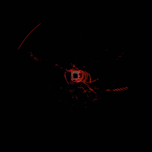 Rdeč Neon Tunel 60fps 1:1 kvadrat Ohranjevalnik Zaslona VJ Loop