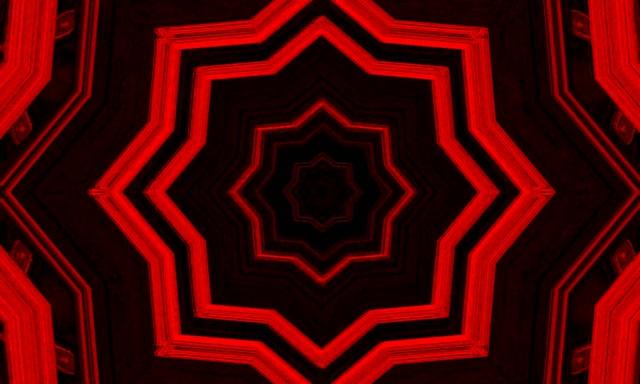 Rdeča Zvezda Neon Tunel VJ Loop 60fps 5:3 Širok Ohranjevalnik Zaslona