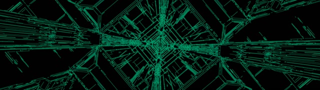 Neon Tunel Zelena Diamant Mreža VJLoops 32:9 Super Ultraširok 60fps Ohranjevalnik Zaslona