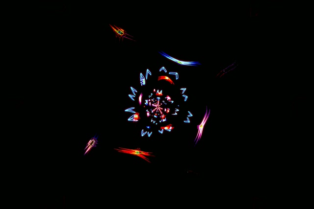 Neon Tunnel Kaleidoscope Burst VJ Loop 60fps 3:2 Screensaver