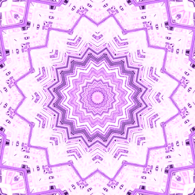 Vijolični Neon Tunel Mandala Zvezda ohranjevalnik zaslona 1:1 kvadrat 60fps VJ Loop