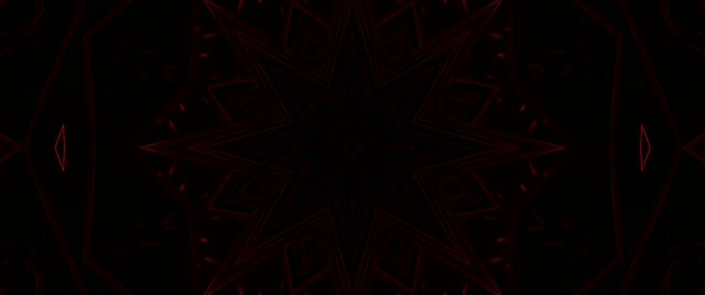 Rdeči Neonski Predor Kaleidoskop Zvezda Loop 2.39:1 Cinemascope 60fps Ohranjevalnik Vj loop