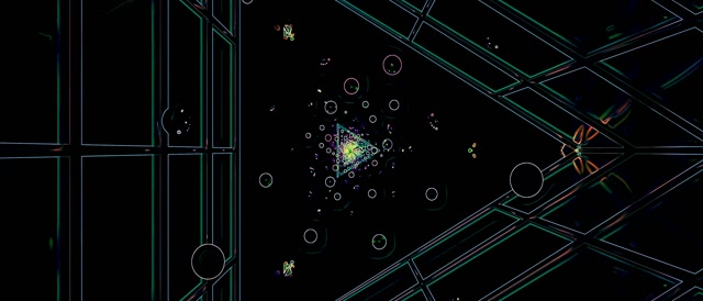 Neon Tunel Ohranjevalnik Zaslona 60fps 21:9 Ultrawide Zeleni Krogi VJ Loop PC