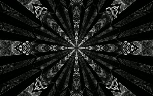 Neon Tunel Črni Kaleidoskop Ohranjevalnik zaslona 60fps 16:10 MacBook VJ Loop