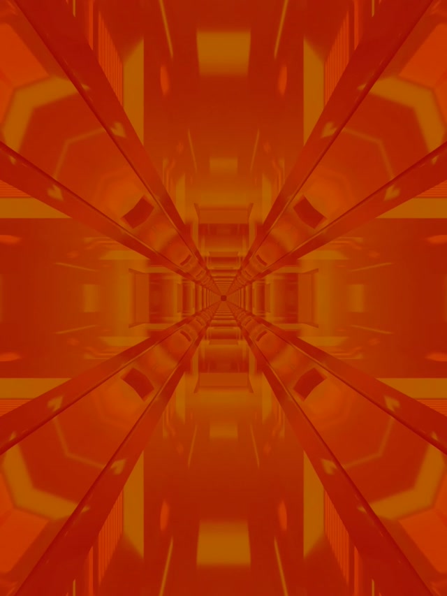 Neonski predor zlat jantarjev fraktal izbruh VJ Loop 3:4 iPad pokončno 60fps ohranjevalnik zaslona