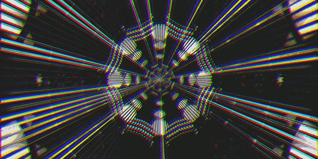 Neon Tunel Glitch Ohranjevalnik Zaslona 2:1 Univisium 60fps VJ Loop ohranjevalnik zaslona windows pc