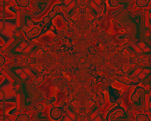 Rdeč Industrijski Neon Tunel Fraktal Kaleidoskop 5:4 industrijski 60fps Ohranjevalnik zaslona VJ Loop