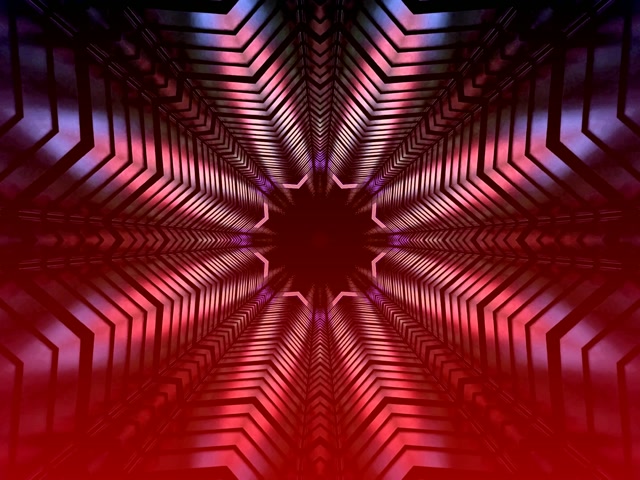 Neon Tunel Kalejdoskop Zvezdni Vrtinec VJ Loop 4:3 Klasičen 60fps Ohranjevalnik Zaslona