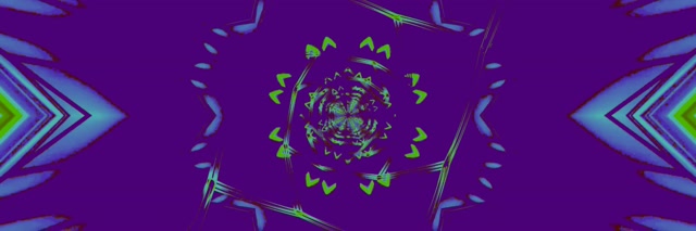 Neon Tunel Kaleidoskop Zvezdna Eksplozija 3:1 Triple Wide 60fps Ohranjevalnik Zaslona VJLoops