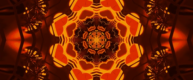 VJ Loop neonski predor ognjen kaleidoskop osmerokotnik 2.39:1 Cinemascope 60fps ohranjevalnik zaslona
