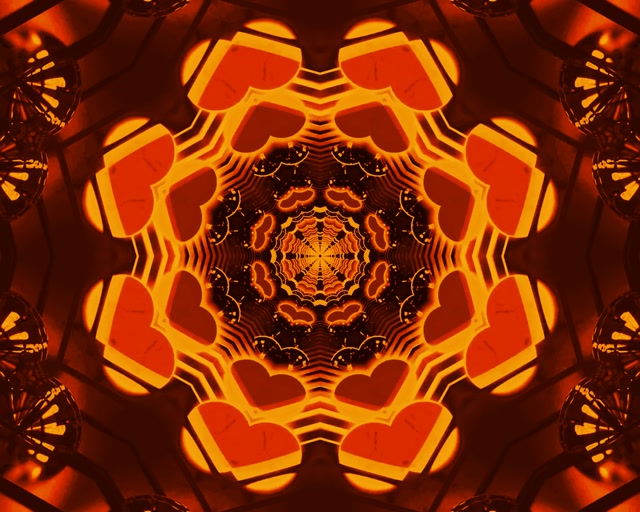 Neonski predor fraktal kaleidoskop 5:4 industrijski 60fps ohranjevalnik zaslona VJ Loop