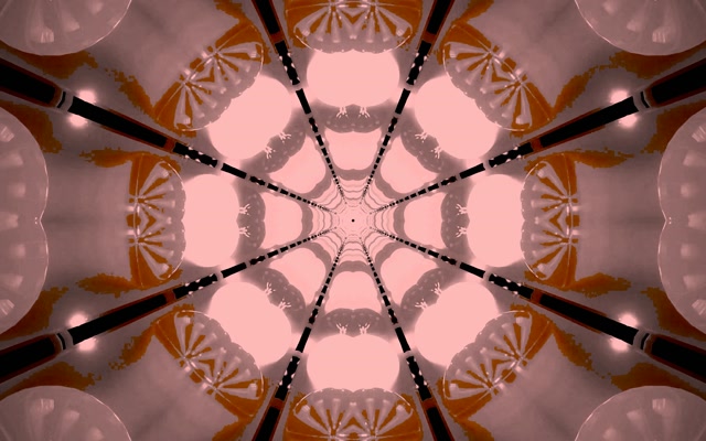 VJ Loop Rdeči Kaleidoskop Neon Tunel 16:10 MacBook 60fps ohranjevalnik zaslona