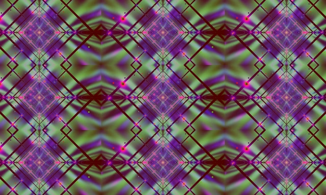 Neon Tunel Diamantna Mreža Kaleidoskop 5:3 wide 60fps Ohranjevalnik Zaslona Vj Loop