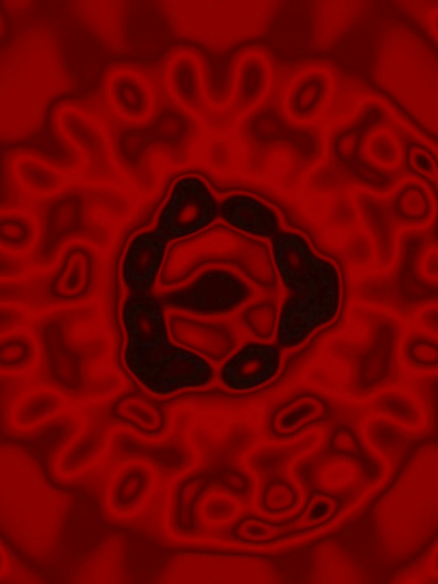 Neon Tunnel Rdeči Lava Val Loop | 3:4 iPad Portret 60fps Ohranjevalnik zaslona Vj Loop