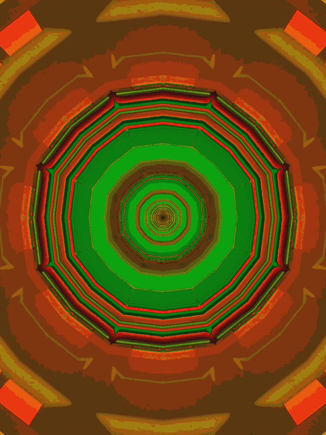 Neon Tunel Vrteč Osmerokotnik Vrtinec 3:4 iPad Portrait 60fps Ohranjevalnik Zaslona Vj Loop