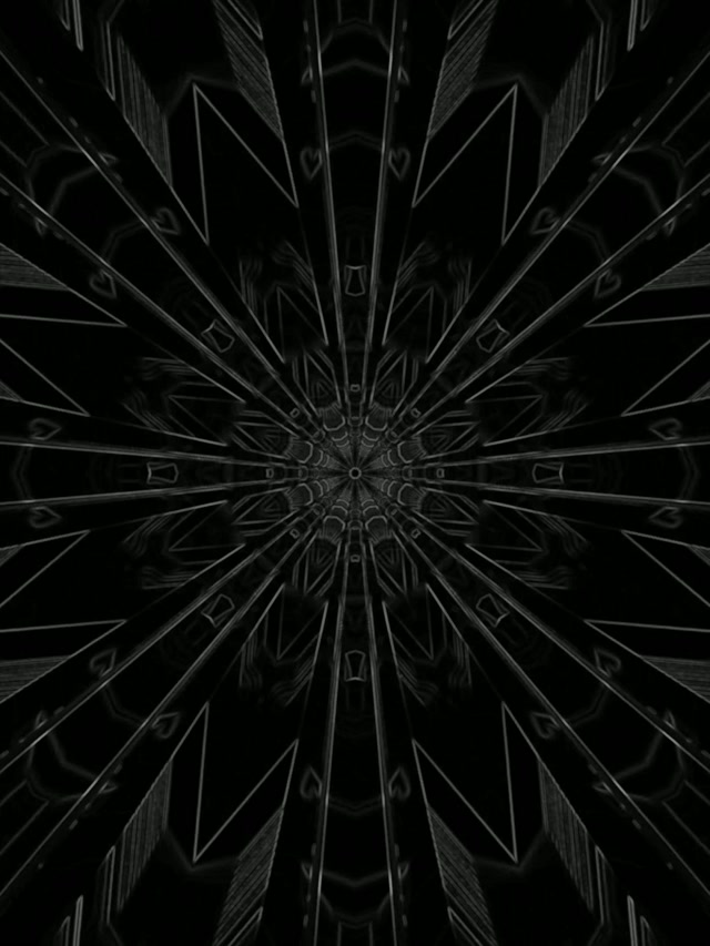 Neon Tunnel Temni Radialni Izbruh Ohranjevalnik zaslona 3:4 iPad Portret 60fps Vj Loop