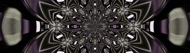 Fraktalni Kaleidoskop Neonski Predor 32:9 Super Ultraširok 60fps Ohranjevalnik Zaslona VJLoops