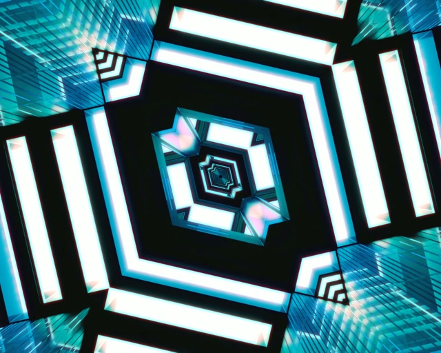 Neon Tunel Spiralni Diamant VJ Loop 5:4 Industrijski 60fps Ohranjevalnik Zaslona