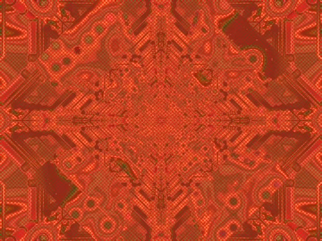 Neon Tunel Rdeč Kaleidoskop Mreža 4:3 Classic 60fps Ohranjevalnik Zaslona Vj Loop