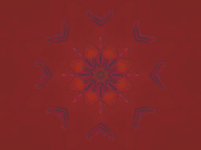 Neon Tunnel Rdeča Snežinka Kaleidoskop Vj Loop 4:3 Klasični 60fps Ohranjevalnik zaslona