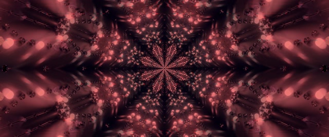 Neonski Predor Fraktalni Kaleidoskop Izbruh 2.39:1 Cinemascope 60fps Ohranjevalnik Zaslona VJLoops