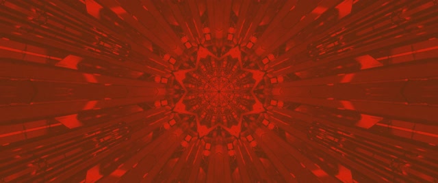 Rdeč Fraktal Kaleidoskop Neon Tunel VJ Loop 2.39:1 Cinemascope 60fps Ohranjevalnik zaslona