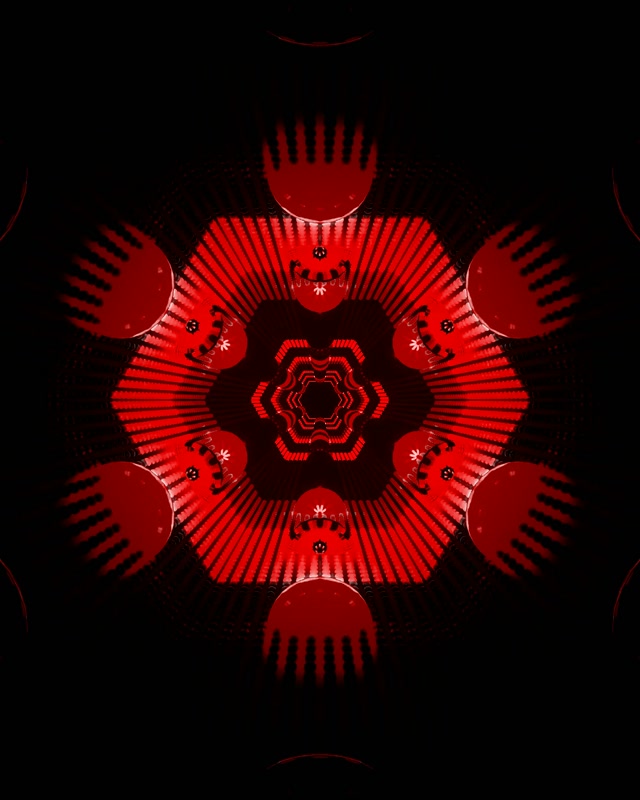 Fraktalna Mandala Neonski Predor VJLoops 4:5 Instagram 60fps Ohranjevalnik Zaslona
