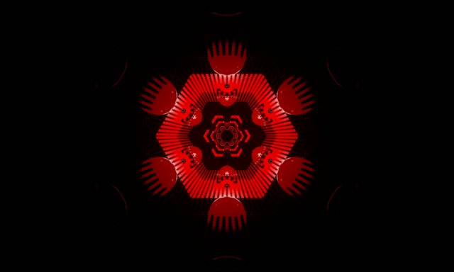 Neon Tunel Fraktal Kaleido Izbruh 5:3 Wide 60fps Screensaver VJ Loop