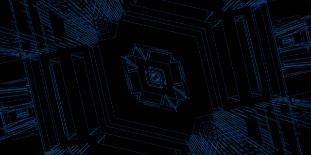 Moder Neon Tunel Ohranjevalnik zaslona 2:1 Univisium 60fps VJ Loop