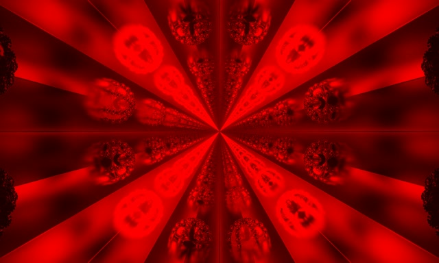 Rdeč Fraktal Neon Tunel VJ Loop 60fps 5:3 Wide Ohranjevalnik Zaslona