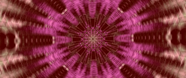 Neonski Predor Rožnat Kaleidoskop Izbruh VJ Loop 2.39:1 Cinemascope 60fps Ohranjevalnik zaslona