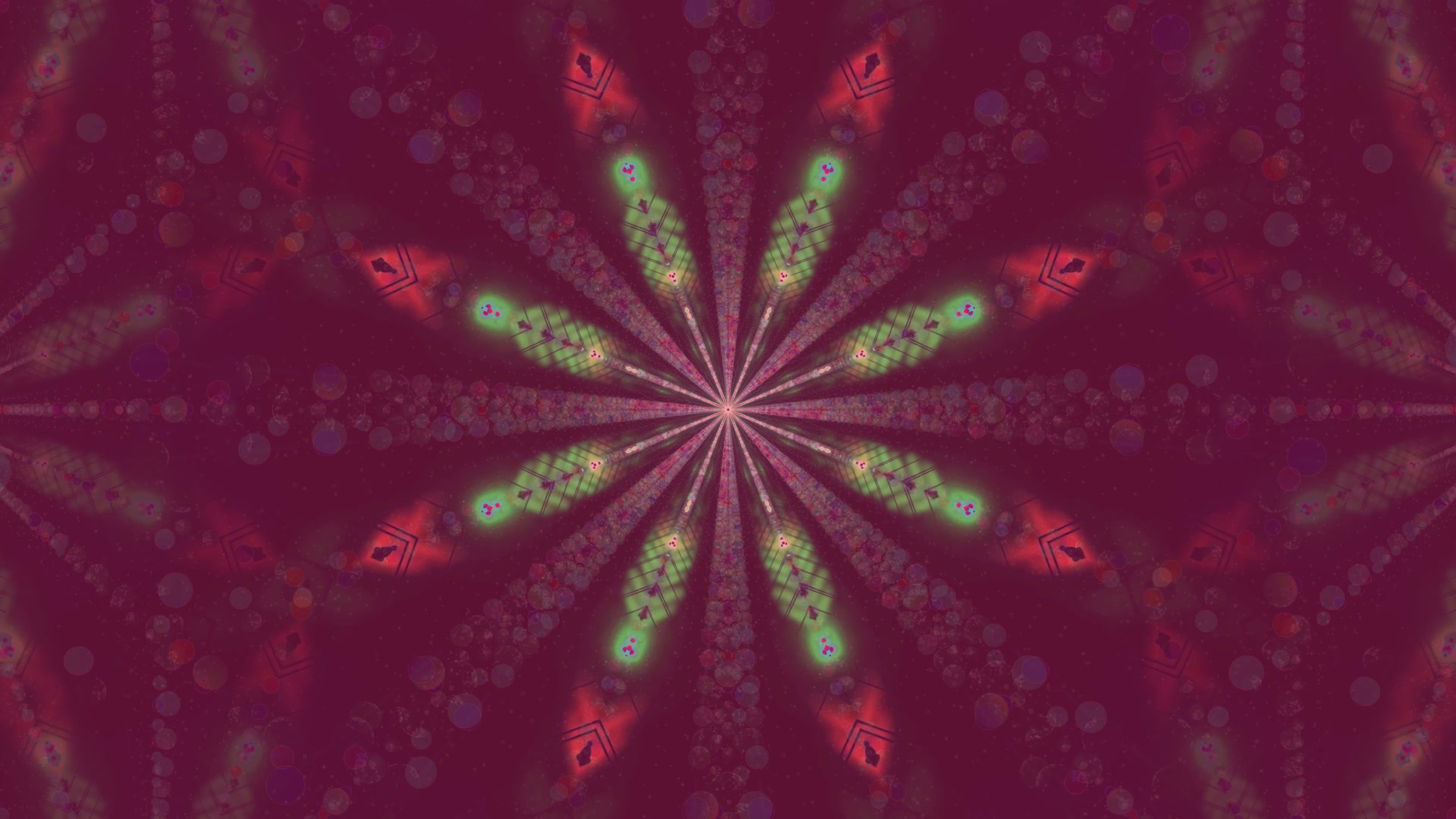 Tunel Neon Kaleidoskop Ruajtës Ekrani 4K UHD 60fps VJLoops