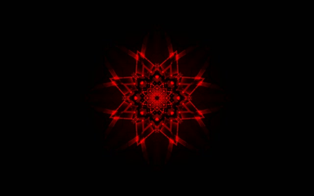 Red Star Fractal Kaleidoscope Neon Tunnel VJ Loop 16:10 MacBook 60fps Screensaver