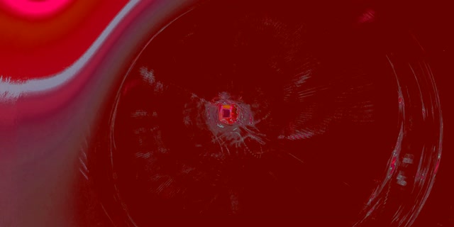 Red Crimson Neon Tunnel Vortex Vj Loop 2:1 Univisium 60fps Screensaver