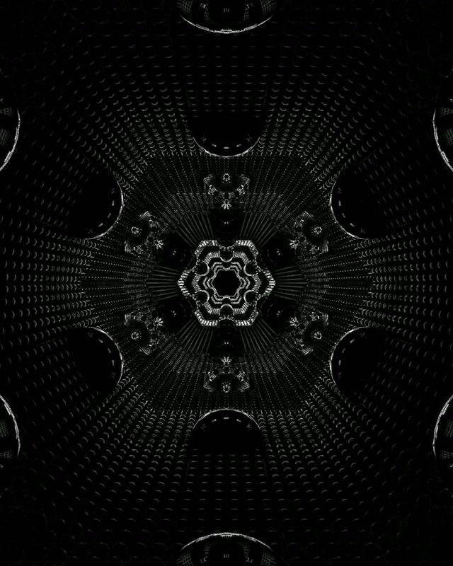 Neon Tunnel Fractal Hexagon VJ Loop 4:5 Instagram 60fps Screensaver