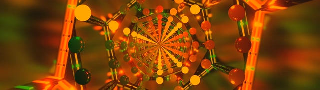 Neon Tunnel Screensaver 60fps 32:9 Super Ultrawide Orange VJ Loop