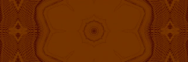 Neon Tunnel Brown Mandala Star 3:1 Triple Wide 60fps Screensaver Vj Loop