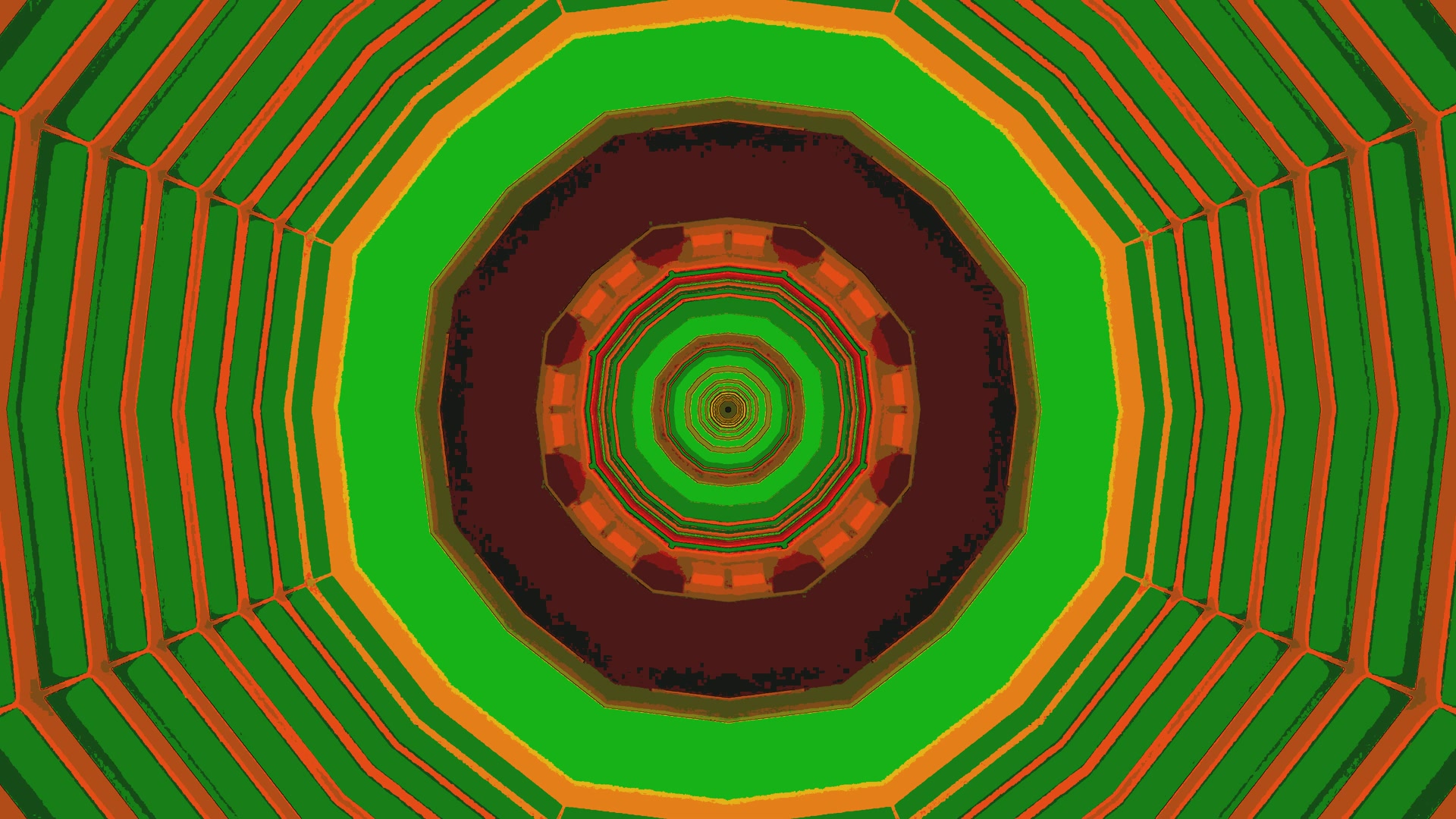 Tunel Neon i Gjelbër Portokalli Screensaver 4k uhd 60fps Vj Loop screensaver pc