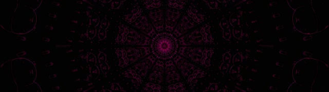 Kaleidoskop Mandala Vjollcë i Errët VJLoops - Sfondi Abstrakt Gjeometrik Lëvizës