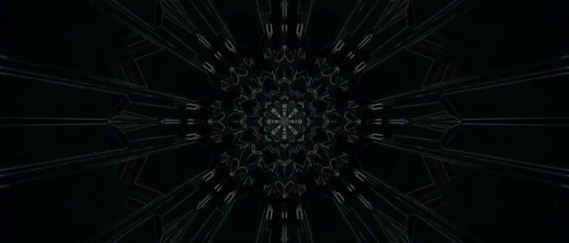 Tunel Neon Mandala Kaleidoskop VJ Loop 21:9 Ultrawide 60fps Screensaver