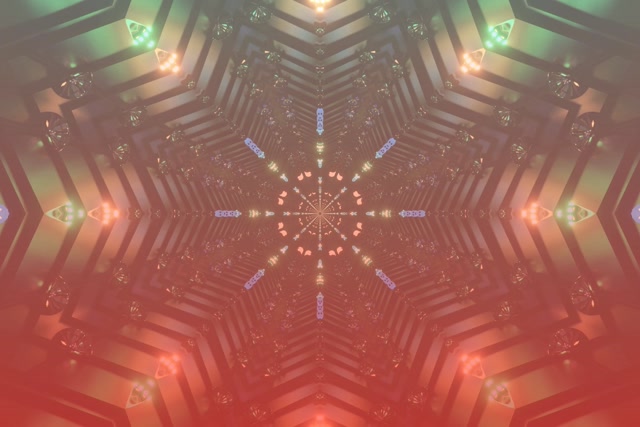 Tunel Neon Kaleidoskop Rozë VJ Loop 3:2 Surface 60fps Mbrojtës Ekrani