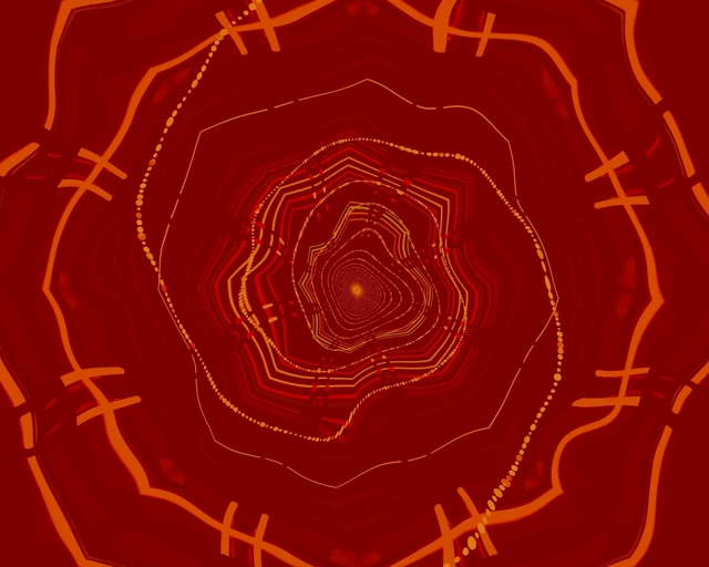 Tunel Neon Vorbull Oktagon Rrotullues Vj Loop 5:4 Industrial 60fps Screensaver