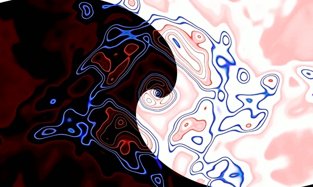 Tunel Neon Spiral Yin-Yang VJ Loop 5:3 Gjerë 60fps Mbrojtës Ekrani