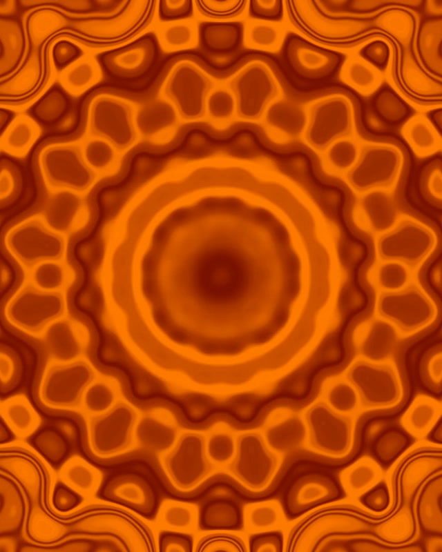 Tunel Neon Mandala Portokalli VJ Loop 4:5 Instagram 60fps Mbrojtës Ekrani